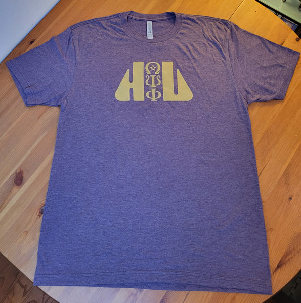 The Men's 70s HU-Que Vintage Purple T-Shirt